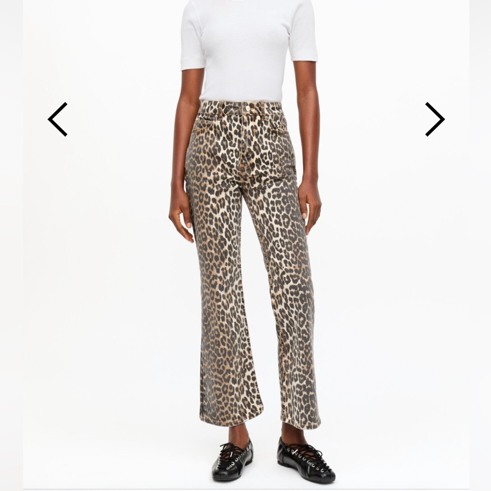 Leopard Print Flare Pants